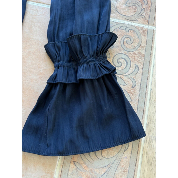 Ramy Brook Long Sleeved Blouse-Line of rings arm and shoulder Detailing XS /TP - Picture 6 of 8